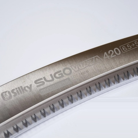 ХИТ! Японская пила профессиональная Sugowaza 420 мм 6.5 зубьев / 30 мм для самых сложных и тяжелых условий работы по резке больших ветвей и средних поленьев в чехле Silky М00013577