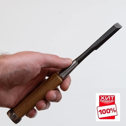 ХИТ! Стамеска японская двухслойная сталь JIS SK5 12 мм Oire М00019888