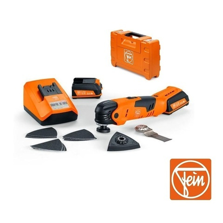 Новинка! Инструмент универсальный аккумуляторный MultiTalent AFMT12SL12V 230V50 12 В, 2 шт Аккумулятора , Зарядное устройство ALG 50, Шлифпластина, пильное полотно E-Cut 29 мм в кейсе 7 129 26 61 00 0 Fein 71292661000