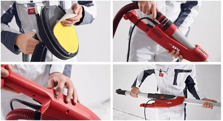 Шлифовальная машина для стен и потолков Giraffe GE 5 R ТB-L SH 500 Вт диск 225 мм с принадлежностями в сумке Flex 409405