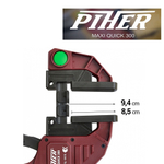 ХИТ! Струбцина быстрозажимная MAXI Quick Piher 60 х 9.4 см 3000 N усилие до 300 кг 52694 М00020376