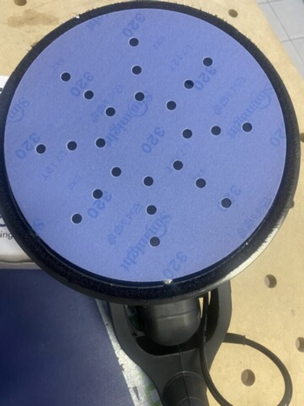 Шлифовальные круги 50 шт CERAMIC L712T 225 мм на липучке 24 отверстия P 180 Sunmight 78010-50