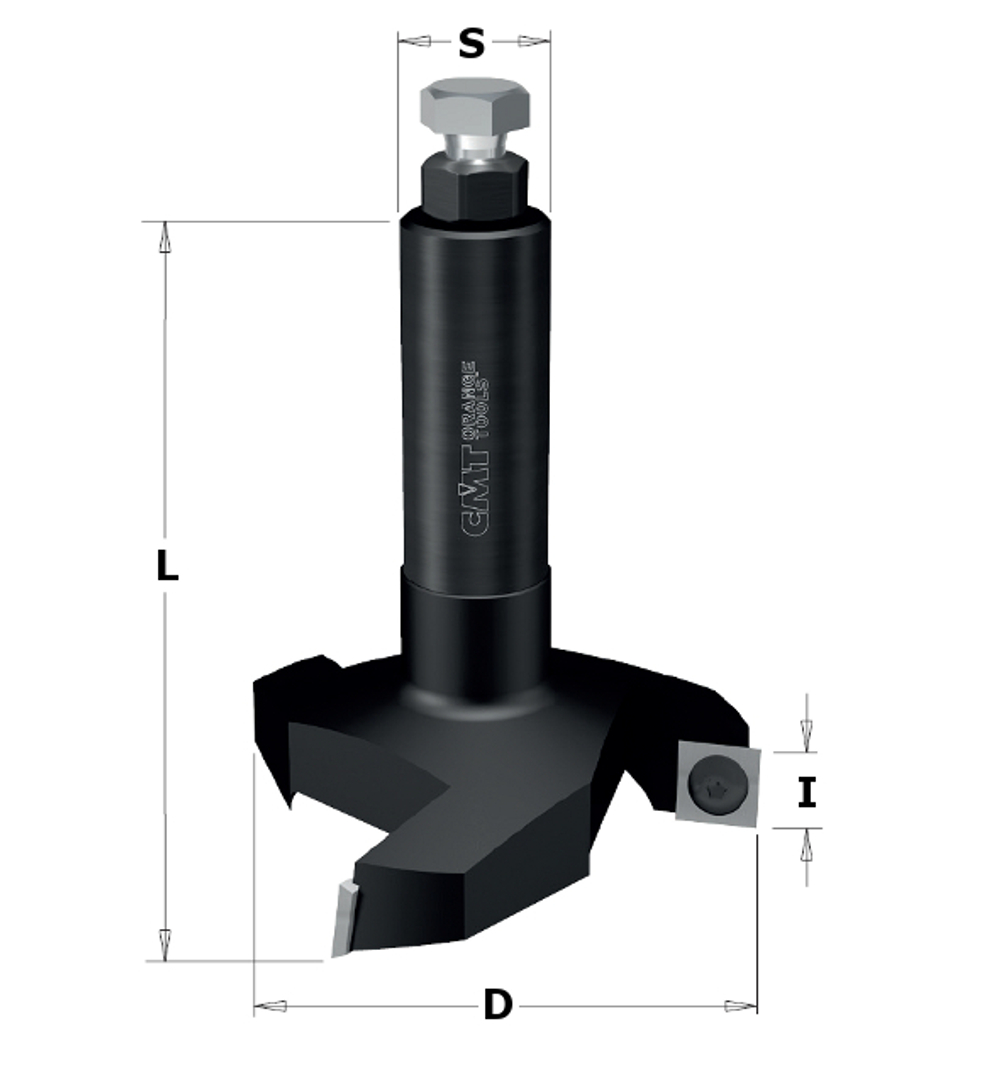 Фреза фуговальная сменные ножи для СЛЭБОВ HM Z3 D35 I10,5 S8 CMT 663.007.11