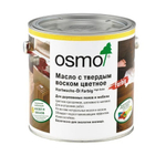 Цветное масло с твердым воском Osmo 3071 Мед 2,5 л Hartwachs-Ol Farbig для внутренних работ слабо пигментированное Osmo-3071-2.5 10100300