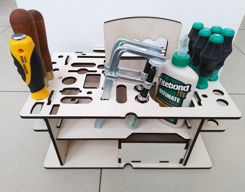Вкладыш органайзер деревянный / подходит для систейнера Festool  SYS3 M 337 ArMa-15