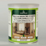 Новинка! Масло для паркета с высоким сухим остатком ECO PREMIUM Parquet Oil High Solid 1 л для внутренних работ Borma VOC4951HS