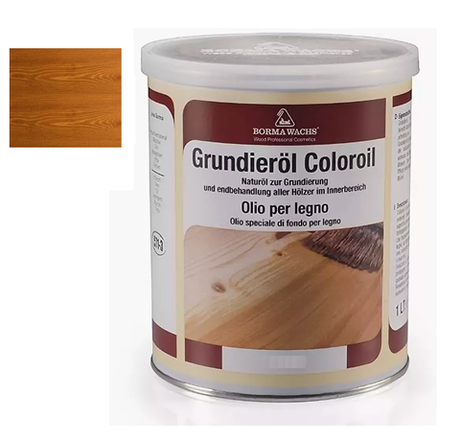 Масляное покрытие для полов и паркета Grundierol 1 л цвет 10 вишня для внутренних работ Borma R3910-10
