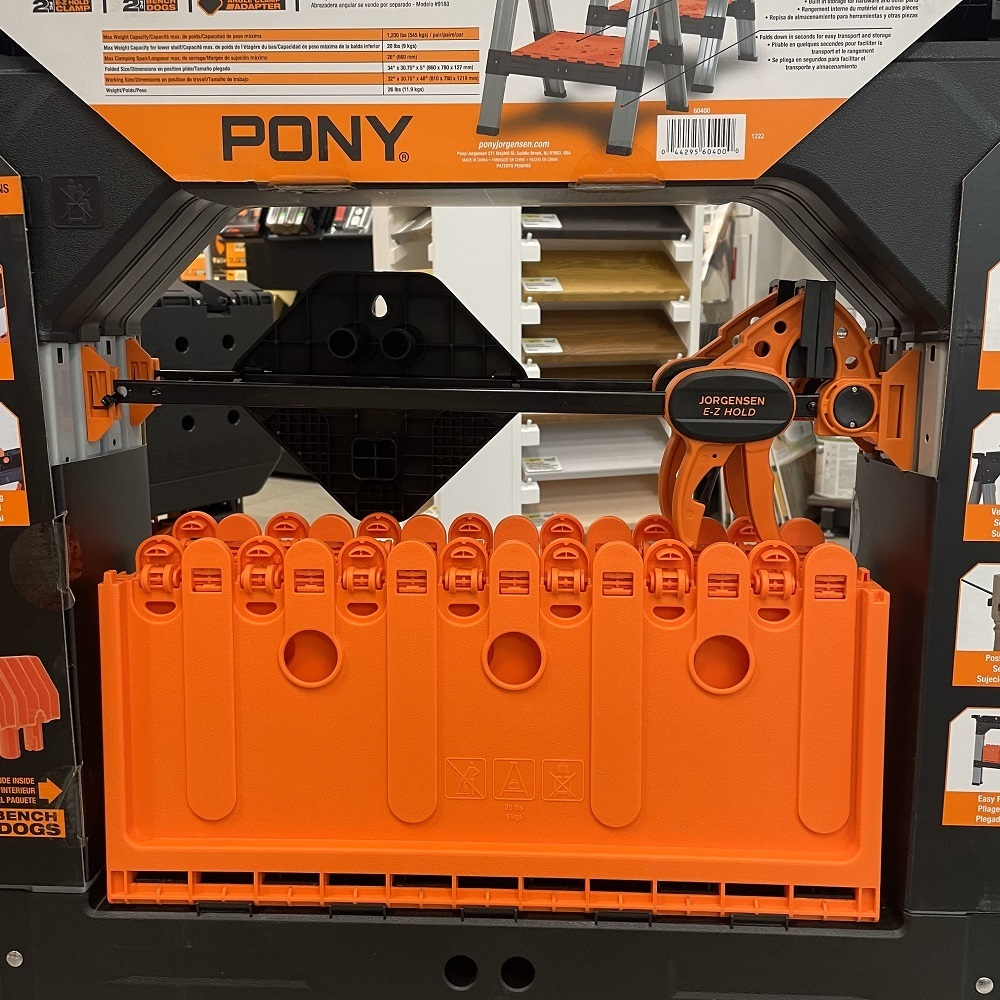 СУПЕР ХИТ! Козлы многофункциональные 2 шт Плюс 2 струбцины EZ Pony Jorgensen 60400