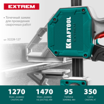 Новинка! Струбцина пистолетная быстрозажимная KRAFTOOL EXTREM-1270/95 1270 х 95 мм 32228-127_z01