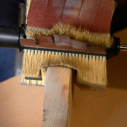 ЗИМНЯЯ АКЦИЯ ХИТ! Набор для шлифовки бруса: Шлифовальные насадки KELO F150 для бруса и ROQ для перерубов и стыков DE-TERO 325734