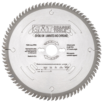 Диск пильный 250 x 30 x 3,2 / 2,2 10гр TCG Z60 CMT 281.060.10M
