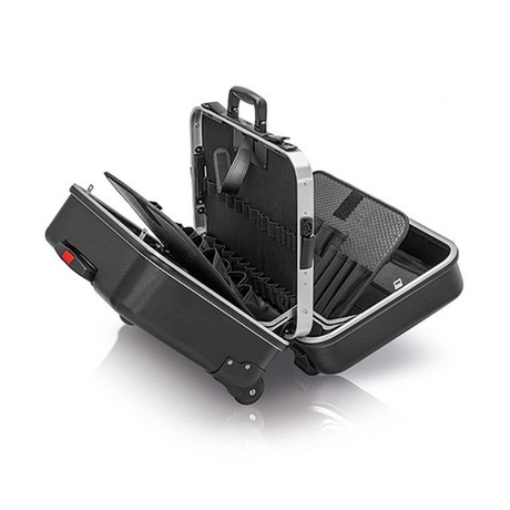 Новинка! Чемодан для инструментов Big Twin Move, материал ABS, черного цвета ПУСТОЙ KNIPEX KN-002141LE