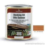 АКЦИЯ ЛЕТО 2025! Масло датское Decking Oil 1 л для террас цвет 729 Лиственница для наружных работ Borma 4971IL-LS729