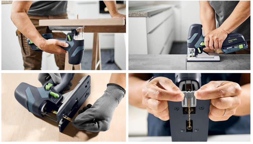 Новинка 2026! Аккумуляторный маятниковый лобзик FESTOOL PSC-E 18 EB-Basic в систейнере SYS3 M 187, глубина реза до 40 мм 578521