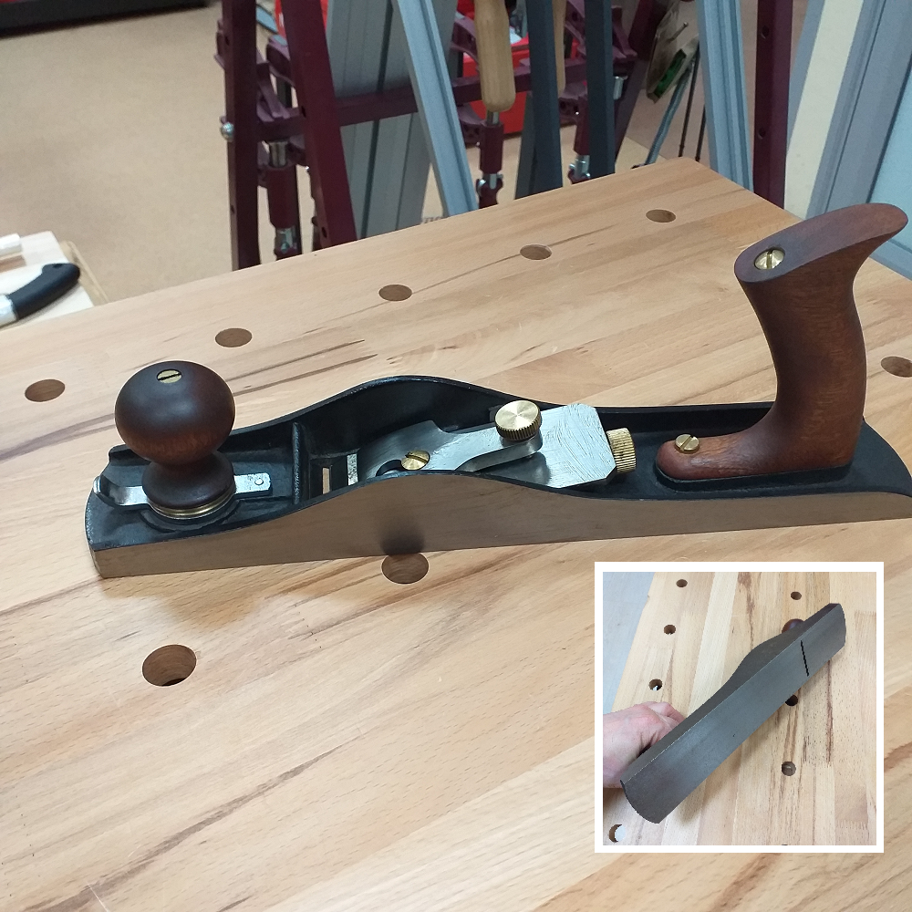 СКИДКИ ЧЕРНАЯ ПЯТНИЦА ХИТ! Рубанок торцовочный N 62 Low Angle Jack Plane сталь 350 мм лезвие 50 мм GOLDRATIO М00023175