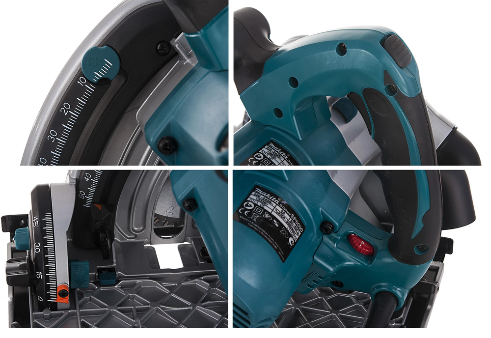 Новинка! Пила дисковая погружная Makita 1,3 кВт, диск 165/20 мм, губина пропила 40 мм для угла 45 гр. и 56 мм для угла 90 гр., для раскроя древесины, алюминия, камня SP6000