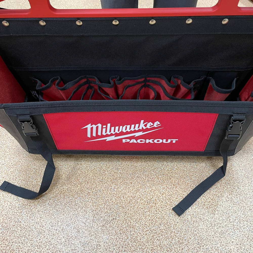 ХИТ! Сумка для инструмента пустая 50 см, отделений 36 шт, нейлоновая MILWAUKEE PACKOUT 4932464086