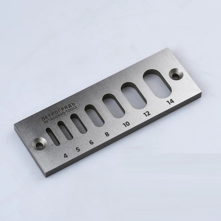 ХИТ! Пробочник Dowel Plate для дюбелей Домино от 4 мм до 14 мм ПЕТРОГРАДЪ М00023092