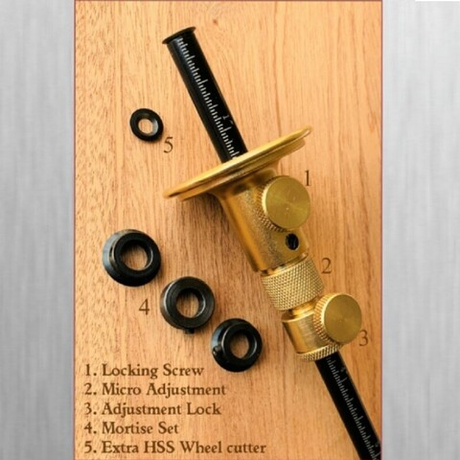 Рейсмус разметочный iGaging с микроподстройкой 150 мм с тремя дополнительными ножами IG 34-711 М00018776