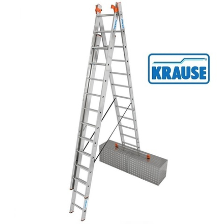 ХИТ! Трехсекционная универсальная лестница с функцией лестничных пролетов KRAUSE MONTO TRIBILO 3 х 12 120977