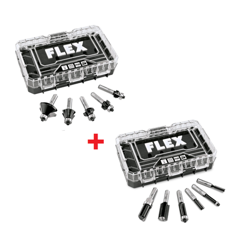 КОМПЛЕКТ Фрез Flex из 2 боксов: Кромочные фрезы 5 шт CER BIT SET1 532011 и Кромочные фрезы 6 шт. CER Bit Set2 STACK PACK 532012 N077-2AM