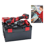 Новинка! Комплект PE 150 18.0-EC/5.0 Set Полировальная машина аккумуляторная Диск 150 мм, 2 аккумулятора 5.0 Ah AP 18.0/5.0, Зарядное устройство CA 10.8/18.0 в кейсе FLEX 447153