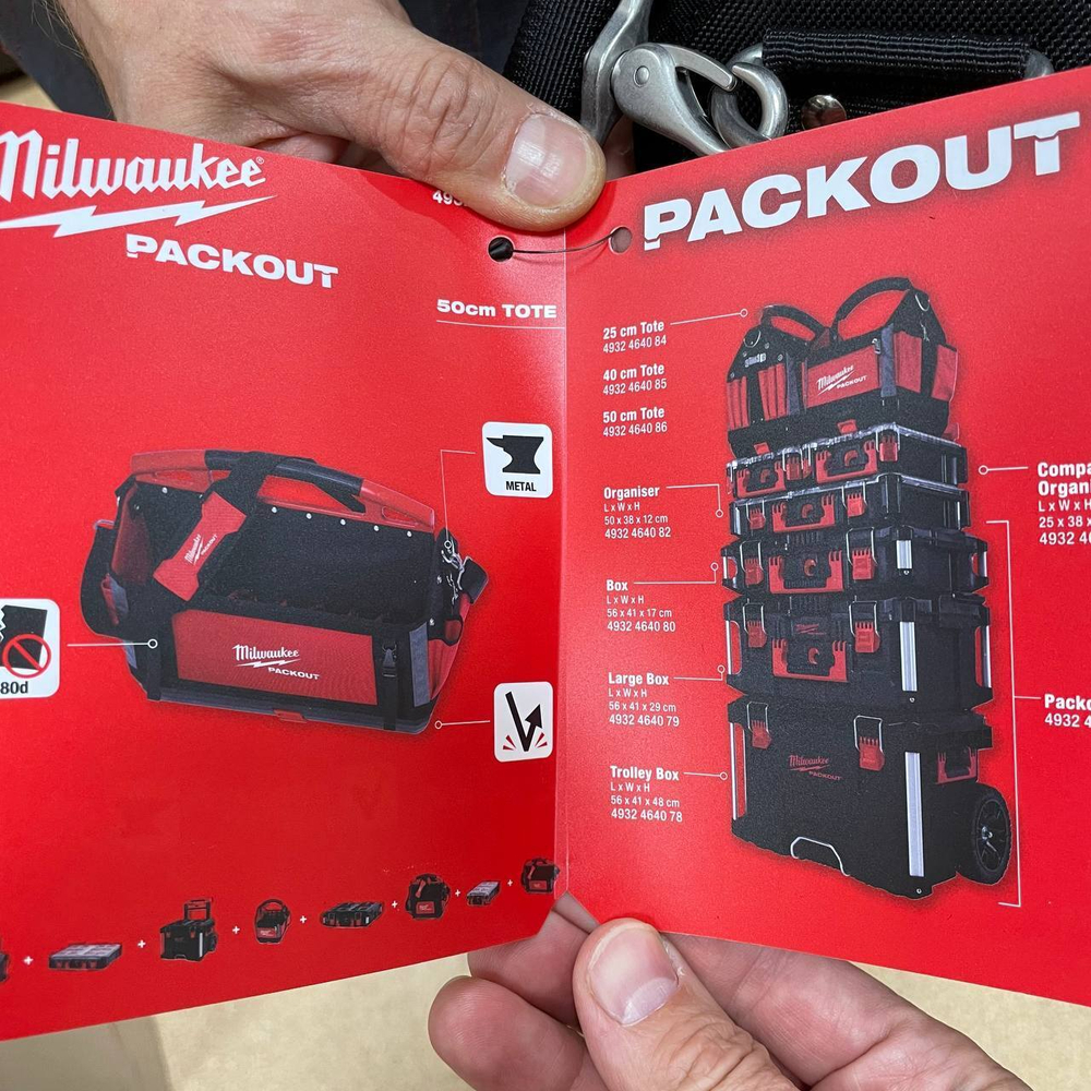 ХИТ! Сумка для инструмента пустая 50 см, отделений 36 шт, нейлоновая MILWAUKEE PACKOUT 4932464086