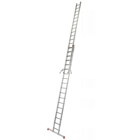 Двухсекционная выдвижная лестница с перекладинами KRAUSE MONTO FABILO Trigon 2 х 18 129352