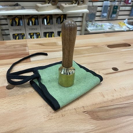 ХИТ! Киянка латунная модель Journeyman s mallet 500 г в чехле ПЕТРОГРАДЪ М00017962