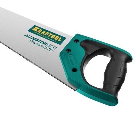 ХИТ! Ножовка для точного реза Alligator Precision 13 TPI 13, 3D зуб 500 мм KRAFTOOL 15225-50