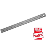 ХИТ! Линейка стальная шкала 1 мм 300 х 25 х 1 мм класс точности 1 Kinex 1022