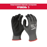 АКЦИЯ СИЗ! Перчатки 1 пара с защитой от порезов 5 уровень размер M / 8 зимние MILWAUKEE 4932471425