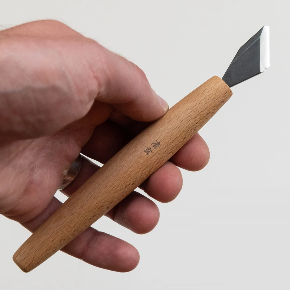 Новинка! Стамеска японская для резьбы по дереву Miki Tool Seigen N 13, косая РК, 15 мм М00019870