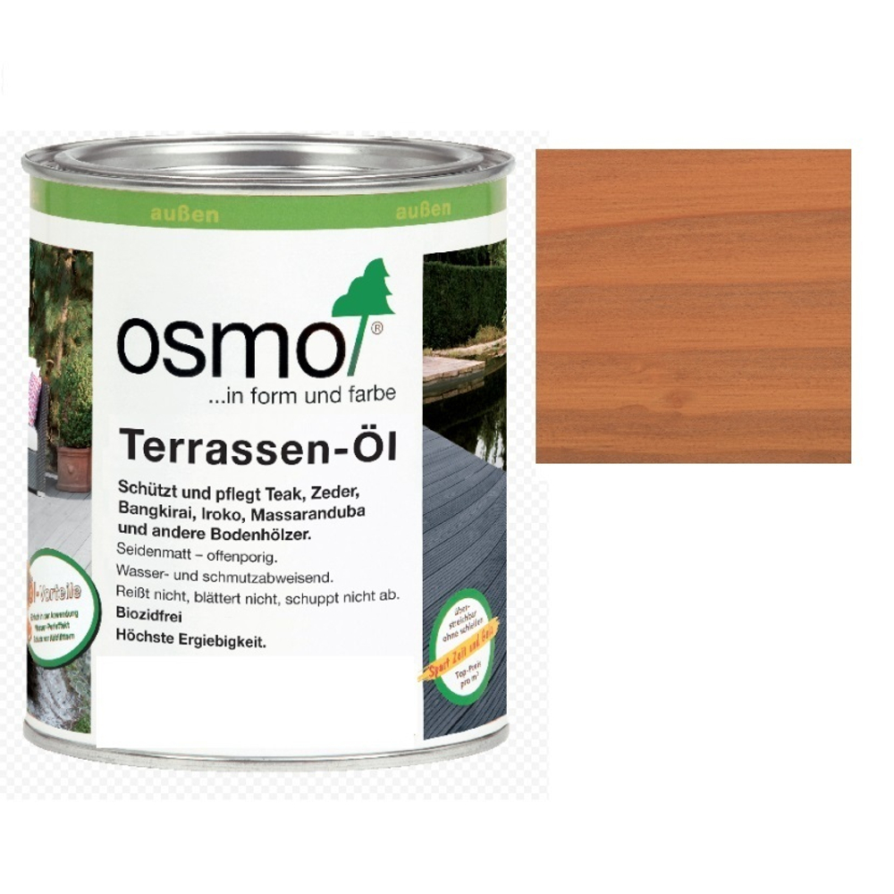 Масло для террас Osmo 004 для дуглазии Натуральный тон 0,75 л  Terrassen-Ole для наружных работ Osmo-004-0,75 11500018