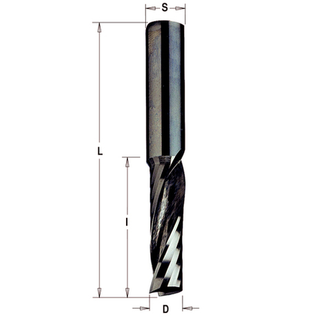Фреза спиральная монолитная 4 x 15 x 50 Z1 S4 RH CMT 198.040.11