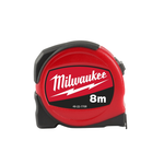 Новинка! Рулетка длина 8 м ширина 25 мм MILWAUKEE SLIMLINE Coмpact S8 / 25 48227708