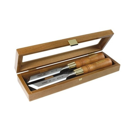 Набор из 2 косых столярных стамесок (правая и левая) NAREX WOOD LINE PLUS 20 мм 851670