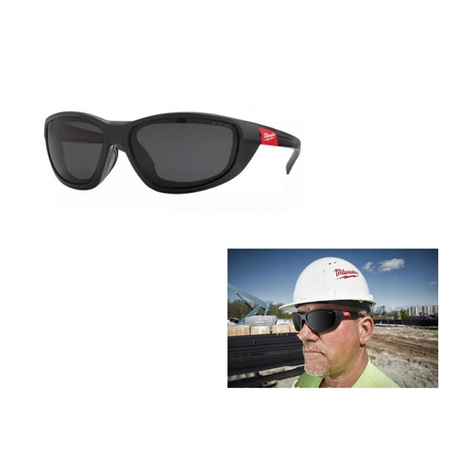 Набор солнцезащитных очков с футляром: Очки защитные затемненные поляризованные PREMIUM 4932471886 ПЛЮС Кейс - футляр для очков Hard Case Safety Glasses 4932492083 MILWAUKEE N0101-2AM