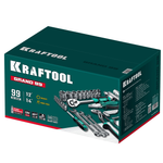 Новинка! Универсальный набор инструмента 99 предмета KRAFTOOL GRAND-99 1/2″+1/4″, для слесарно - монтажных, ремонтных работ в кейсе 27978-H99