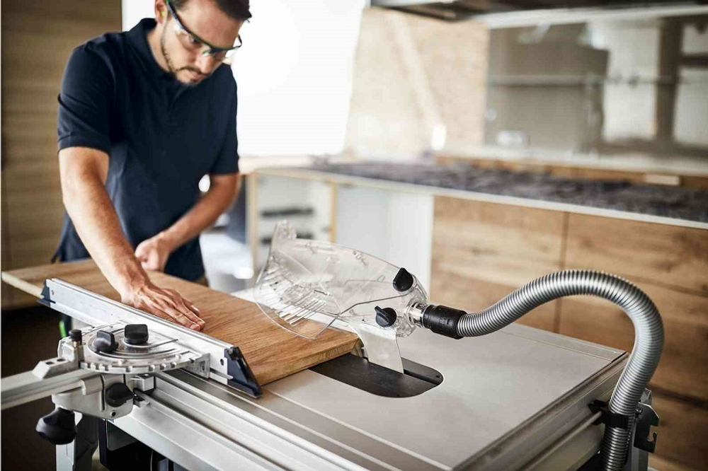 Монтажная дисковая пила 2,2 кВт диск 254 мм FESTOOL TKS 80 EBS-Set с подвижным столом, кожухом, упором 575828