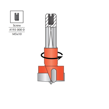 Сверло чашечное левое для присадочного станка DIMAR D 25 x 55.5 x 57.5 d 10 x 26 LH 2031107