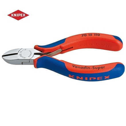 Бокорезы 110 мм, пружина, фосфатированные, 2-комп ручки KNIPEX KN-7015110