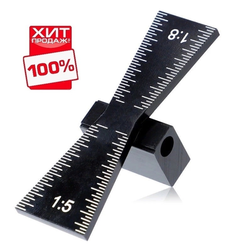 ХИТ! Шаблон для разметки соединения Ласточкин хвост 64 x 24 мм Uniqtool UTM-033D