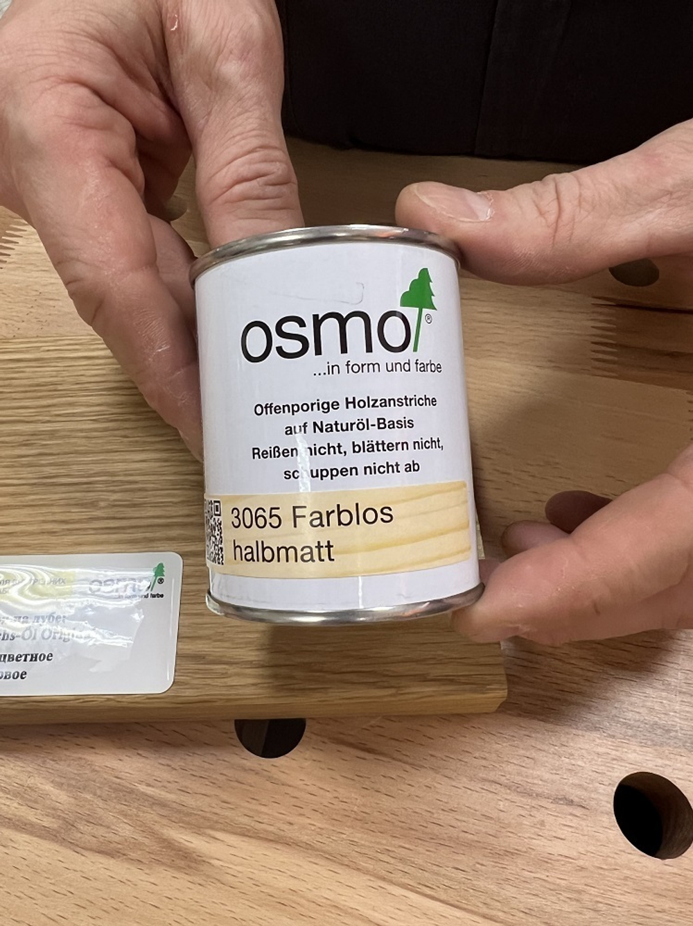 ХИТ! Масло с твердым воском Osmo 3065 бесцветное полуматовое 0,125 л Hartwachs-Ol Original для внутренних работ Osmo-3065-0,125 11100122