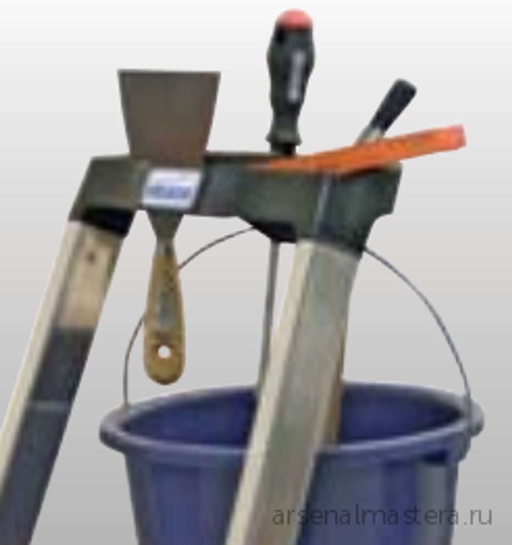 ХИТ! Односторонняя алюминиевая лестница - стремянка Krause SOLIDO развальцованные 7 ступеней 126665