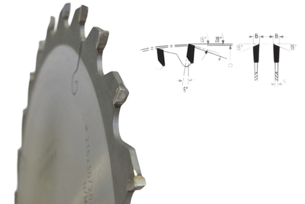 Пильный диск Klein для торцовки с протяжкой 260 х 2,5 / 1,8 х 30 Z 60 Neg AB260.06030