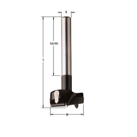 ВЕСНА СКИДКИ! Сверло чашечное HW 40 x 90 Z 2/2 S 10 x 60 RH CMT 512.400.11