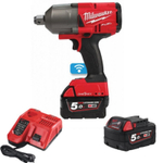 УДОБНЫЙ КОМПЛЕКТ! В кейсе M18 FUEL ONEFHIWF34-502X: Аккумуляторный импульсный гайковерт ПЛЮС 2 аккумулятора B5 5.0 Ач  ПЛЮС зарядное устройство M12-18 FC Milwaukee 4933459730