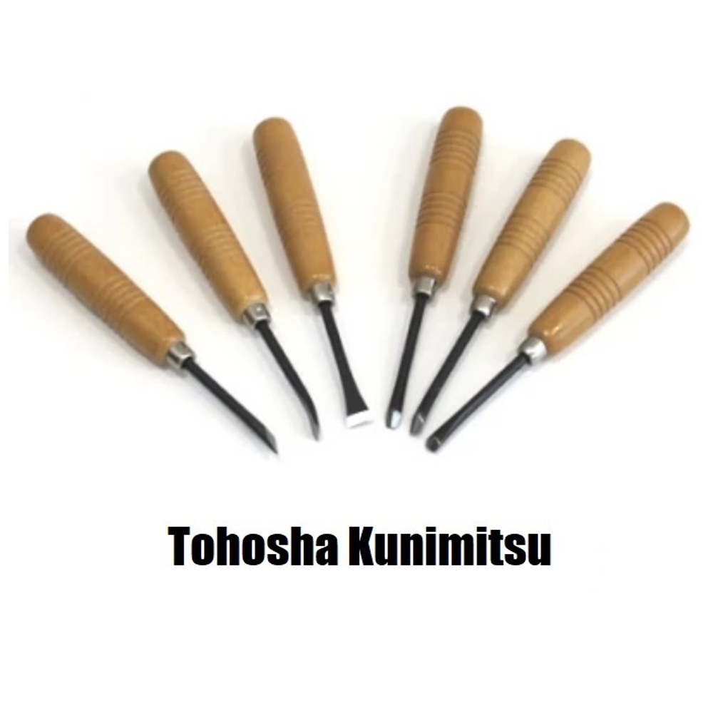 ХИТ! Набор из 6 шт японских резцов Tohosha Kunimitsu Miki Tool М00010268