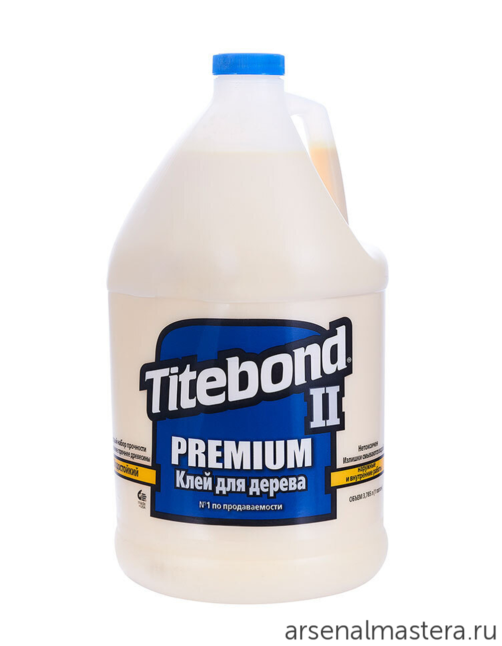 ХИТ! Клей столярный влагостойкий TITEBOND II Premium Wood Glue 5006 кремовый 3.8 л TB5006